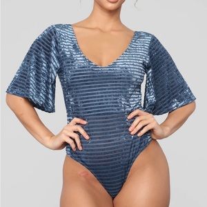 Blessing In Disguise Bodysuit - Slate Blue